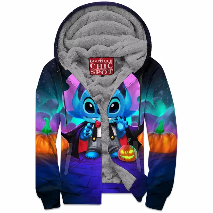 Stitch Zip Fleece Hoodie