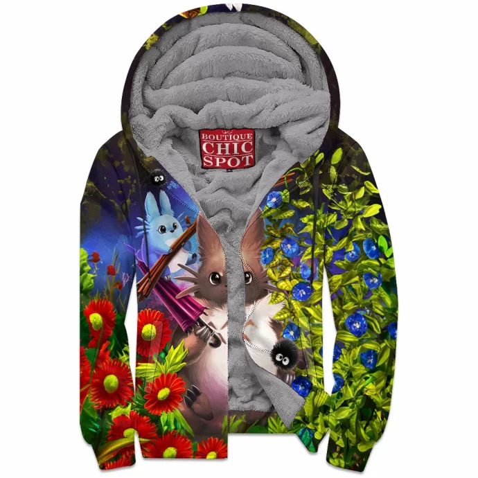 My Neighbor Totoro Zip Fleece Hoodie