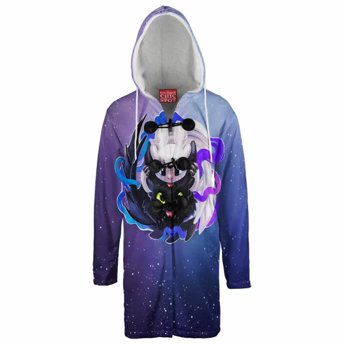 Night Light Fury Hooded Cloak Coat