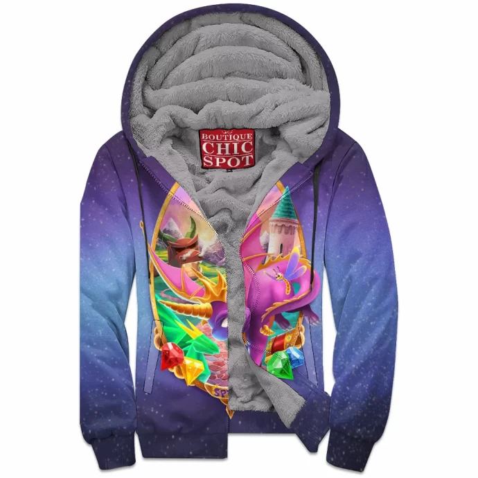 The Dragon Spyro Zip Fleece Hoodie