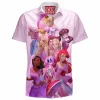 Pink Characters Disney Hawaiian Shirt