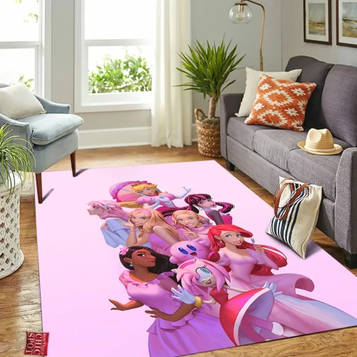 Pink Characters Disney Rectangle Rug