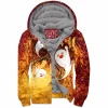 Game Zip-Fleece-Hoodie, Genshin Impact Zip-Fleece-Hoodie, Hu Tao Zip-Fleece-Hoodie