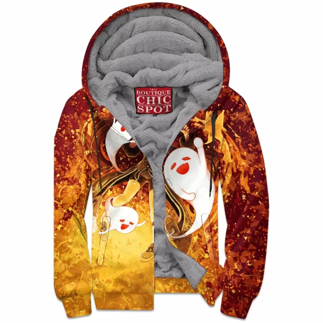 D HANG Boutique 0087 Zip Fleece Hoodie