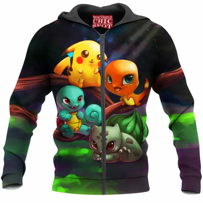 Gen 1 Pokemon Zip Hoodie