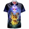 Spooky Drifloon And Pikachu Hawaiian Shirt