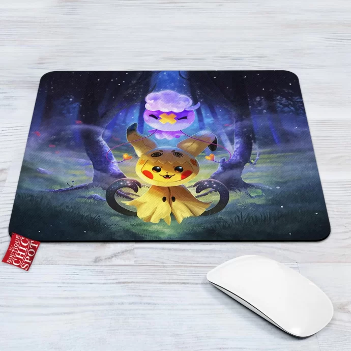 Spooky Drifloon And Pikachu Mouse Pad