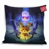 Spooky Drifloon And Pikachu Pillow Cover