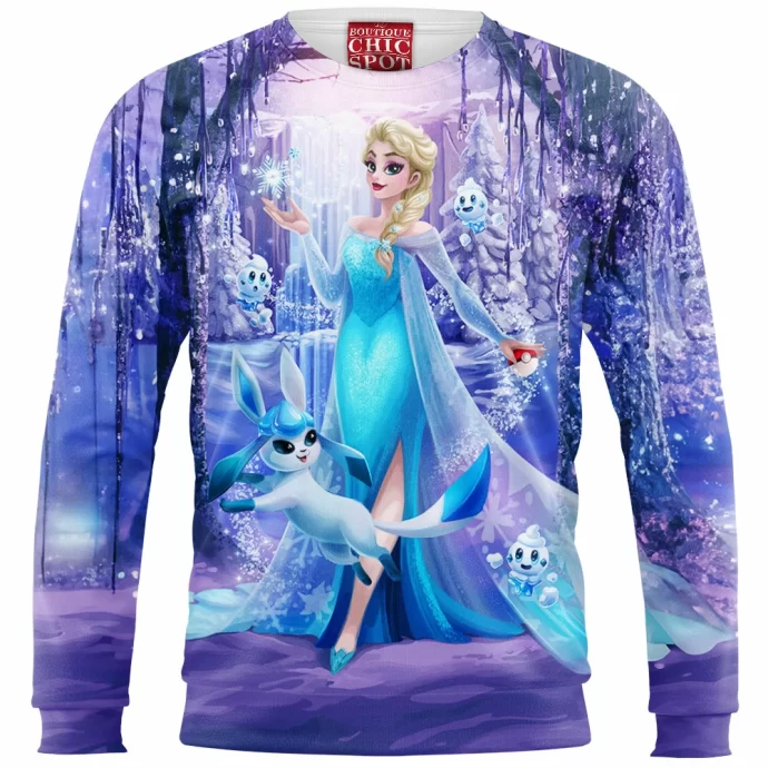 Elsa And Glaceon Sweatshirt