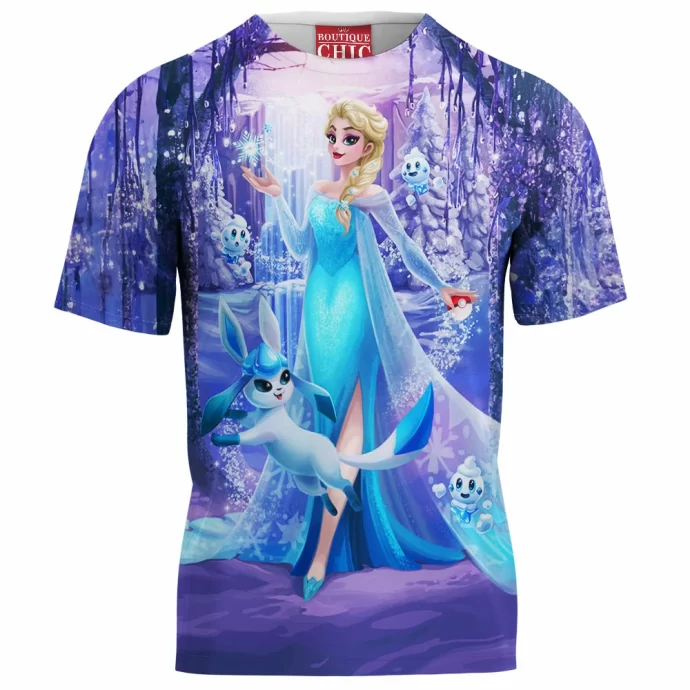 Elsa And Glaceon T-Shirt