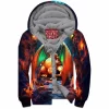 Anime Zip-Fleece-Hoodie, Charizard Zip-Fleece-Hoodie, Pokemon Zip-Fleece-Hoodie