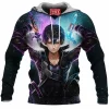 Anime Fleece-Hoodie, Kirito Fleece-Hoodie, Sword Art Online Fleece-Hoodie