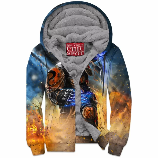 D HANG Boutique 0160 Zip Fleece Hoodie