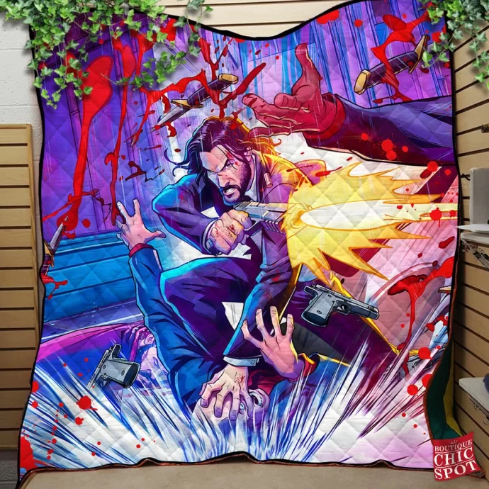 John Wick Quilt Blanket