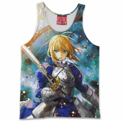 Anime Tank-Top, Fate Stay Night Tank-Top, Saber Tank-Top