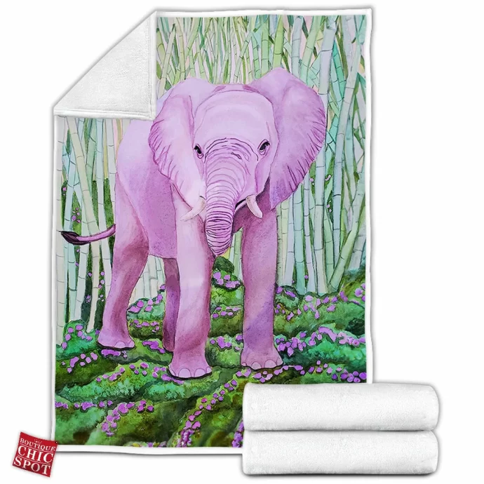 Baby Elephant Fleece Blanket