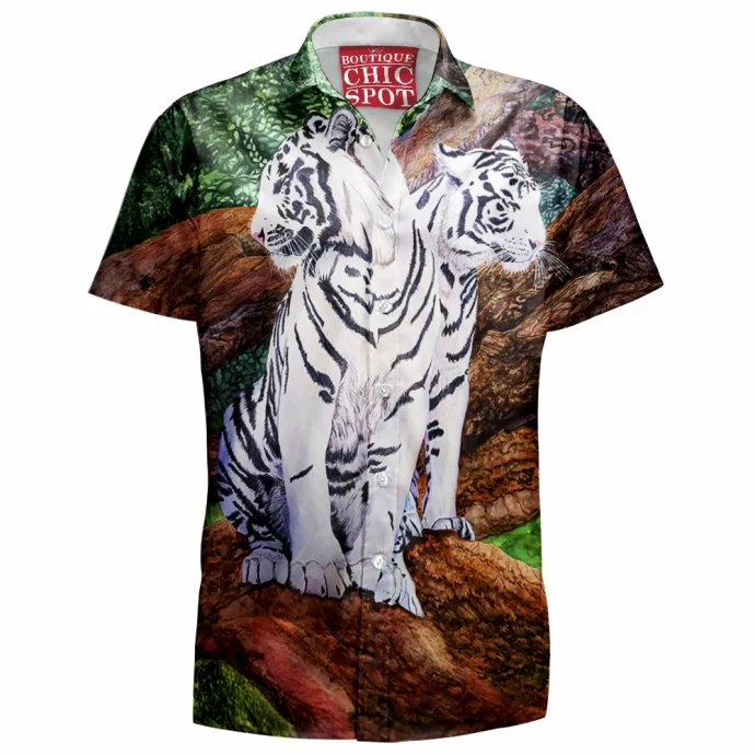 White Tiger Hawaiian Shirt