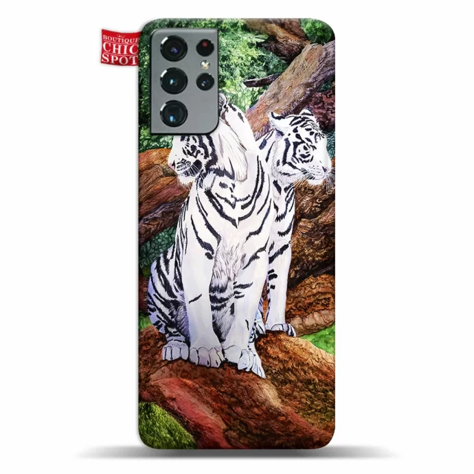 White Tiger Phone Case Samsung