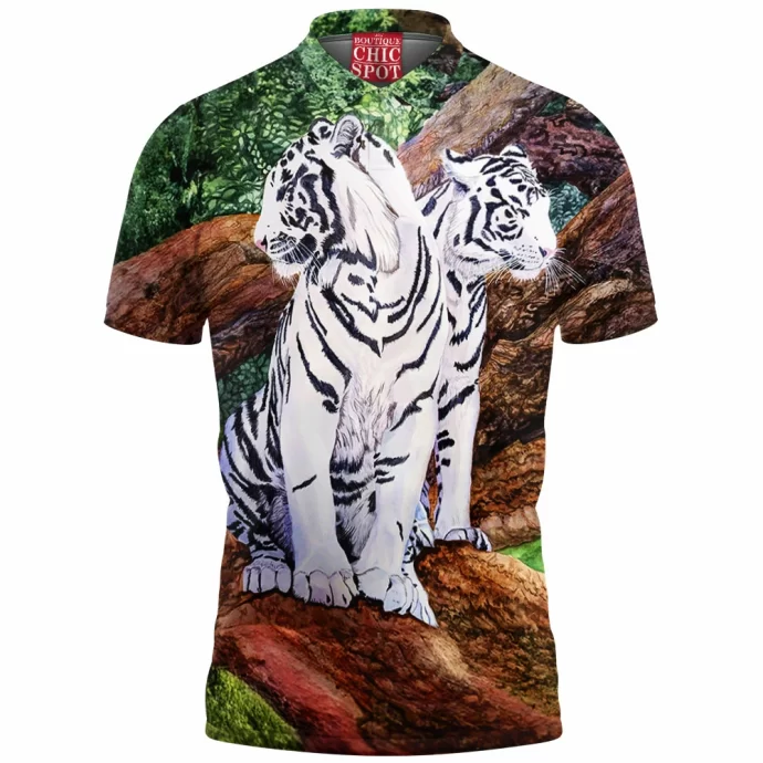 White Tiger Polo Shirt