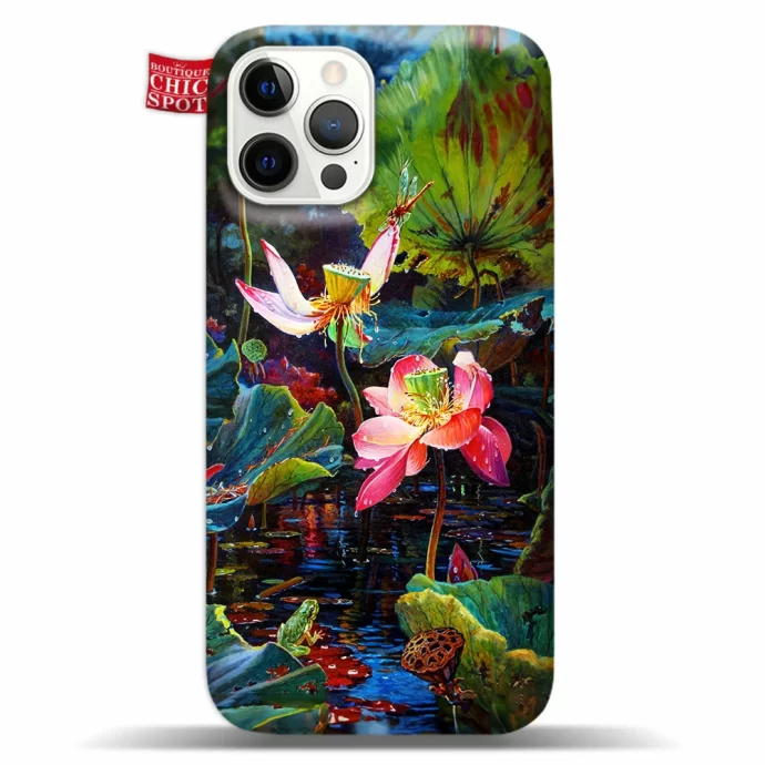 Lotus Pond After Rain Phone Case Iphone