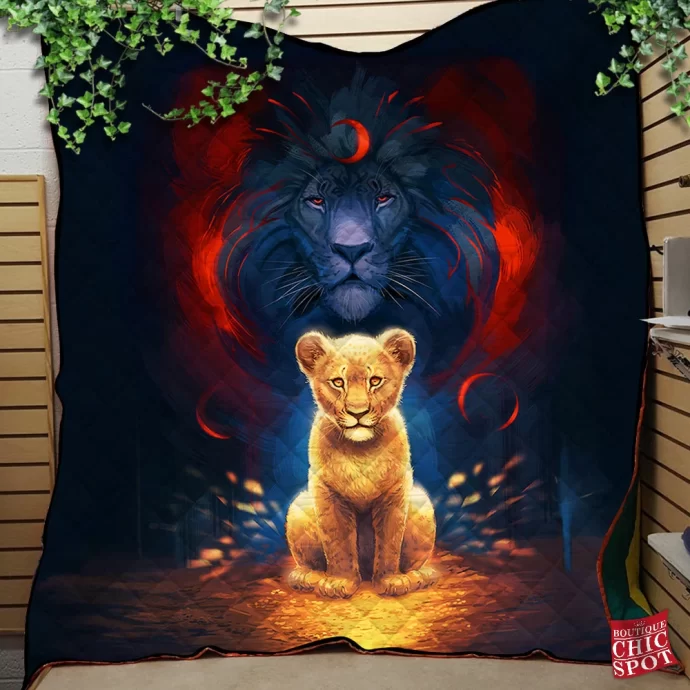 Lion Quilt Blanket