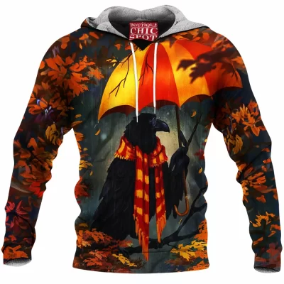 Raven Fleece-Hoodie
