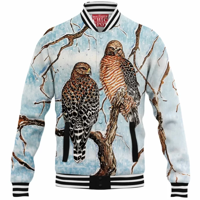 Red Shouldered Hawks Baseball Jacket