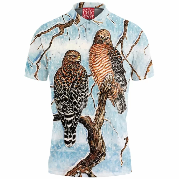 Red Shouldered Hawks Polo Shirt