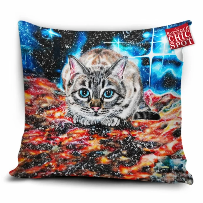 Space Cat Pillow Cover