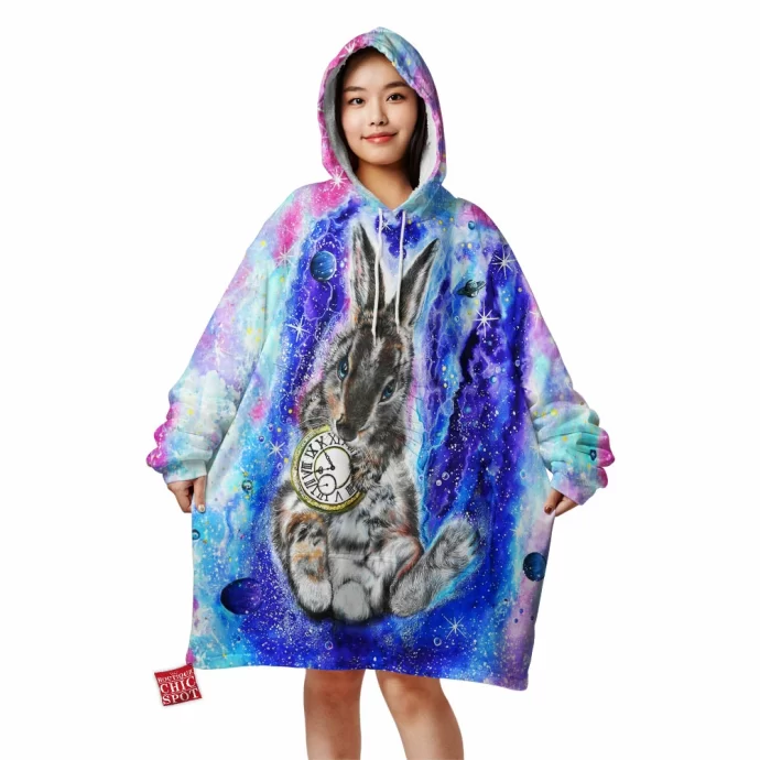 Space Rabbit Blanket Hoodie