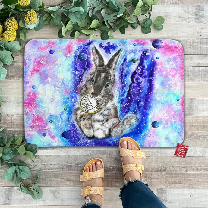 Space Rabbit Doormat