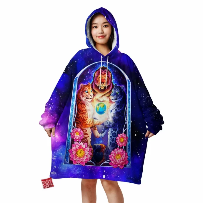 Eternal Big Cats Blanket Hoodie