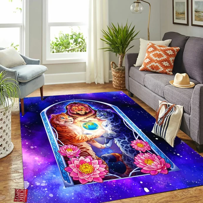 Eternal Big Cats Rectangle Rug