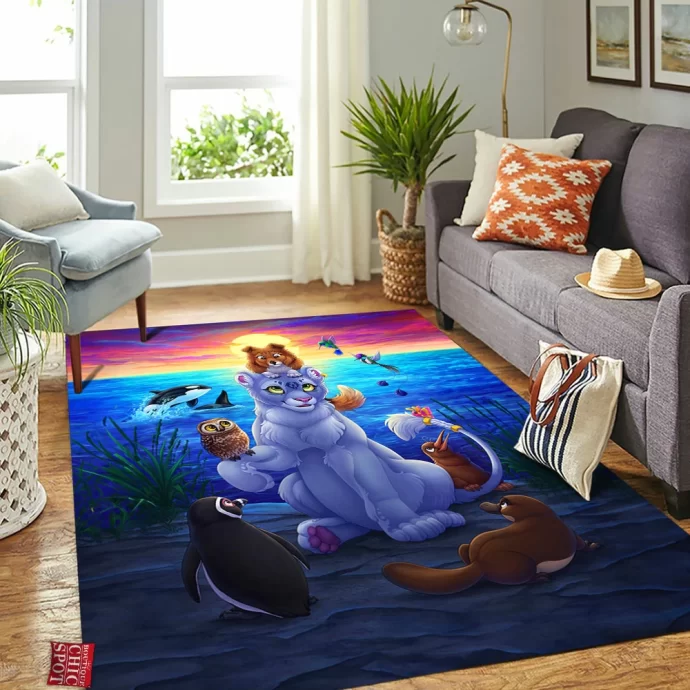 Animals Rectangle Rug