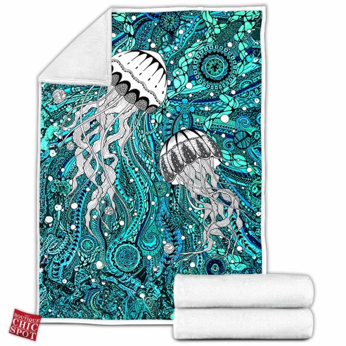 Jellyfish Fleece Blanket