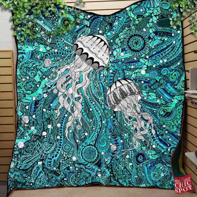 Jellyfish Quilt Blanket