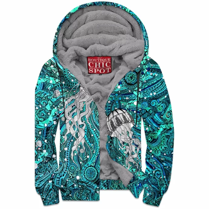 Jellyfish Zip Fleece Hoodie