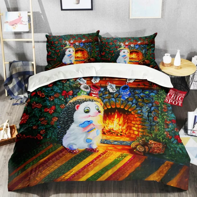 Cute Hedgehog Bedding Set