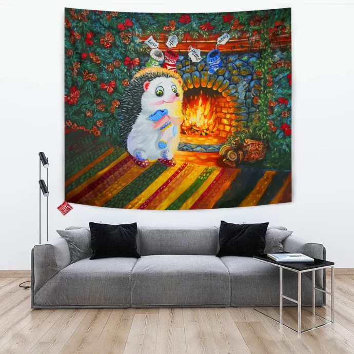 Cute Hedgehog Tapestry