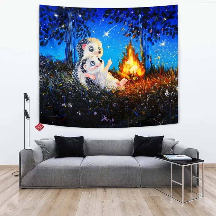 Cute Hedgehog Tapestry