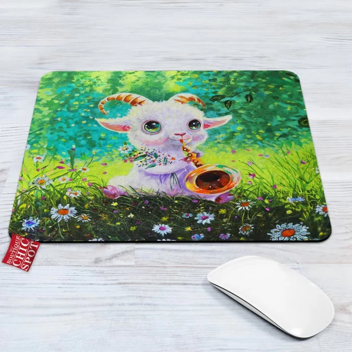 Cute Goat Mouse Pad