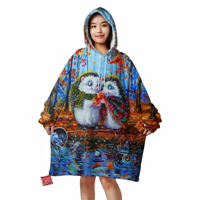 Cute Hedgehog Blanket Hoodie