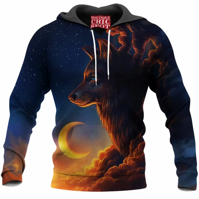 Night Guardian Wolf Hoodie