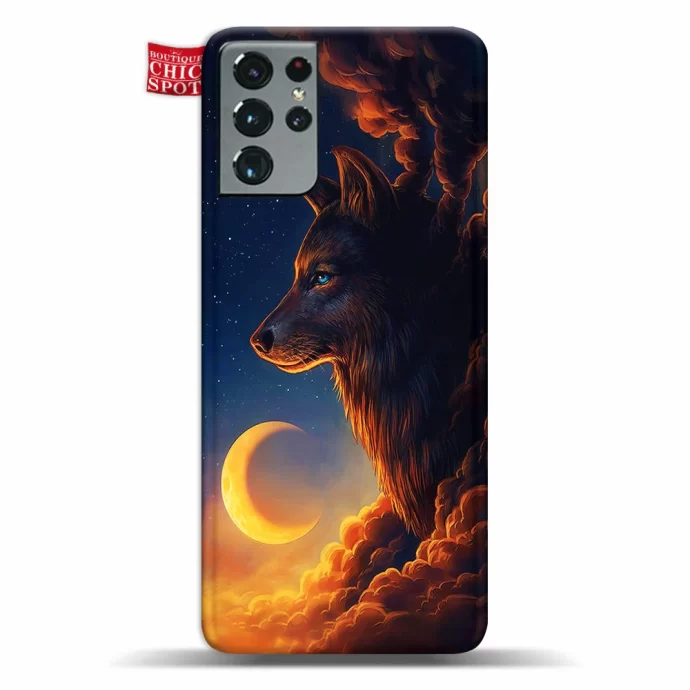 Night Guardian Wolf Phone Case Samsung