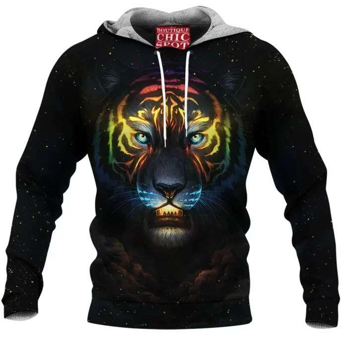 Galaxy Tiger Fleece Hoodie