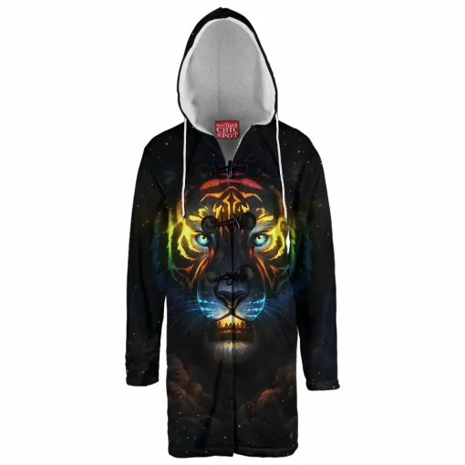 Galaxy Tiger Hooded Cloak Coat