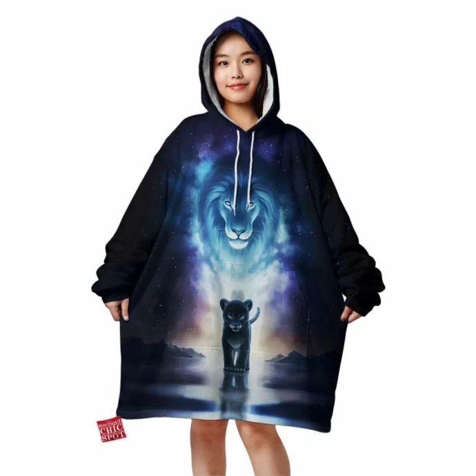 A King Path Lion Blanket Hoodie