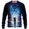 A King Path Lion Knitted Sweater