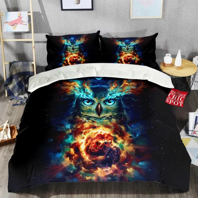 Galaxy Owl Bedding Set