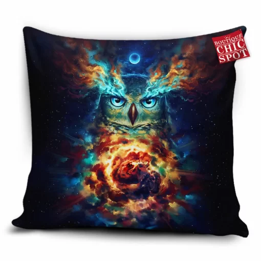 Galaxy Owl Pillow Cover